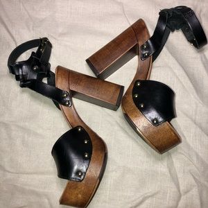 Aldo Wood Platform Heel